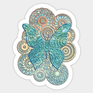 Butterfly Geometry Sticker